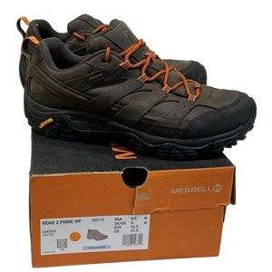 Merrell Moab 2 Prime Mens Waterproof Hiking Shoe Size 9.5M EUC!